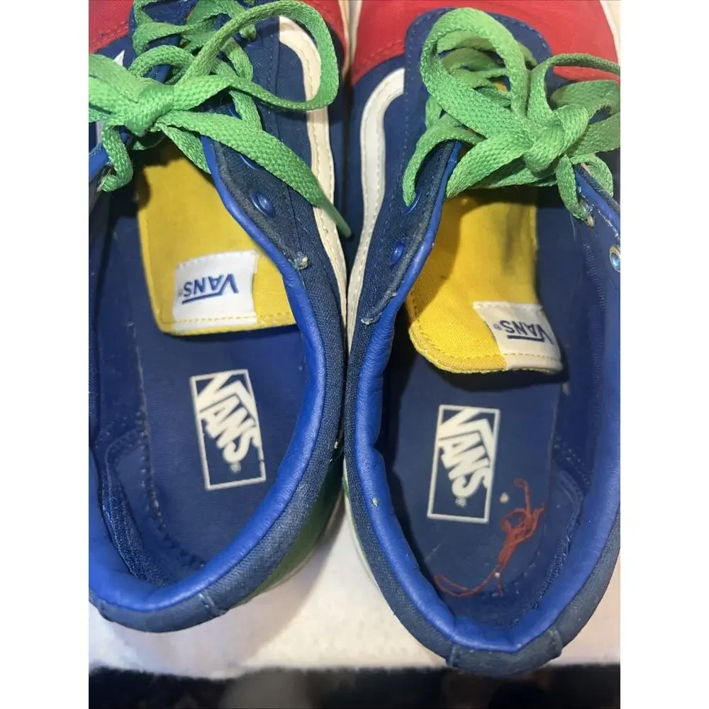 Vans Old Skool Off The Wall Primary Block Colors Youth Size 7 Skater Shoes‎